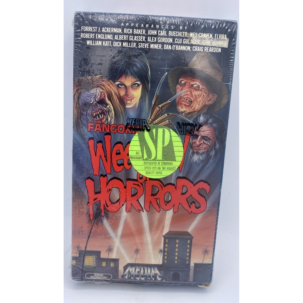 VTG Horror VHS 1986 Fangoria's Weekend Of Horrors Media‎ In Shrink Wrap Opened